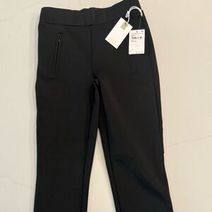 GOOD AMERICAN Scuba Ankle Zipper Pants Sculpt Slim Fit Pull-On Pants GS0374 Sz 0